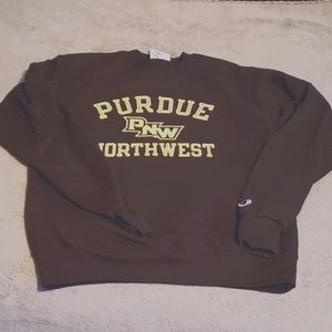Black/Gold PNW (Purdue) Crewneck Sweatshirt